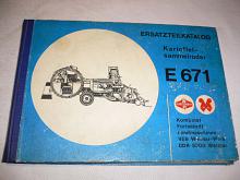 Ersatztelkatalog Kartoffelsammelroder E 671 - 1982