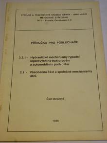 Hydraulické mechanismy rypadel lopatových na traktorovém a automobilovém podvozku - všeobecná část a společné mechanismy UDS