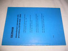 Zetor 9520 - 9540 - seznam doporučených náhradních dílů