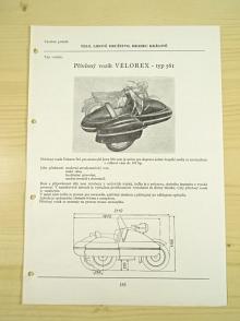 Přívěsný vozík Velorex - typ 561 - katalogový list - 1960 - JAWA 500
