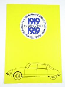 Citroën - 50 Jahre Citroën 1919 - 1969 - prospekt