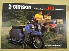 Simson Kleinroller KR 51/2 Typenreihe - 1981 - prospekt