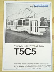ČKD - Tatra - tramvaj nové typové řady T5C5 - prospekt - Pragoinvest