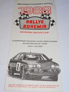 Rallye Bohemia 1988 - Mladá Boleslav - mapa