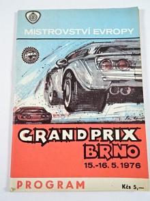 Grand Prix Brno - Mistrovství Evropy - 15. - 16. 5. 1976 - program + leták Shell