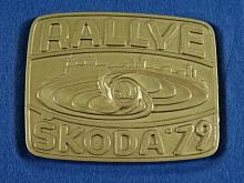 Rallye Škoda 1979 - VI. mezinárodní automobilová soutěž - Mladá Boleslav - plaketa v etui