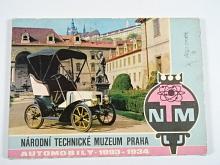 Národní technické muzeum Praha - automobily 1893 - 1934 - pohlednice