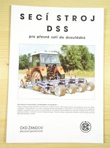 Secí stroj DSS pro přesné setí do dvouřádků - ČKD Žandov