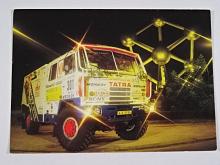 Tatra 815 - Paříž - Moskva - Ulanbator - Peking - 1995 - pohlednice - Karel Loprais - podpis