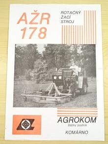 AŽR 178 rotačný žací stroj - MT 8-050 - prospekt - Agrokom Komárno