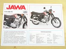JAWA 350 type 638 TS - prospekt