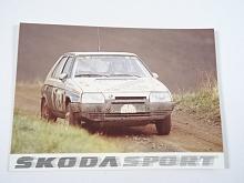 Škoda Favorit - Škoda sport - Pavel Sibera - Petr Gross - Rallye Bohemia - pohlednice