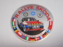Rallye Škoda - Mladá Boleslav - ČSSR - samolepka