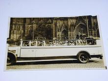 Autobus MAN - linka Berlín - Paříž - fotografie - pohlednice