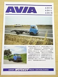 AVIA A 31.1 K, A 31.1 L, A 31.1 N - podvozek - prospekt - Motokov