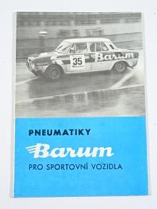 Barum - pneumatiky pro sportovní automobily - prospekt - 1975