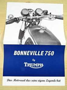 Triumph - Bonneville 750 - prospekt - REPRINT