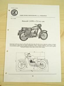 JAWA-ČZ 125 ccm - katalogový list - 1960