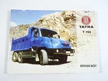 Tatra 163 - servisní sešit - 2001