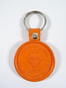 XX. Course de la Paix - Rudý říjen - 20 let galusek Gottwaldov - 1948 - 1967 - Service Barum Made in Czechoslovakia - přívěsek na klíče - Závod Míru