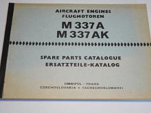 Avia - M 337 M, M 337 AK - Spare Parts Catalogue - Ersatzteile - Katalog, Aircraft Engines - Flugmotoren - 1980 - Omnipol Praha