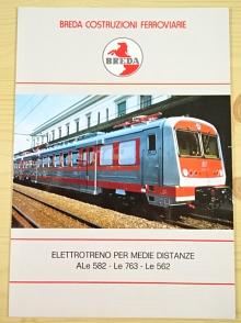 Breda - elettrotreno per medie distanze Sle 582 - Le 763 - Le 562 - prospekt - 1992