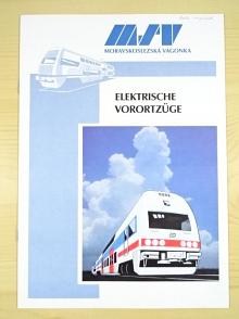 MSV - Moravskoslezská vagonka - Elektrische Vorortzüge - prospekt - 1996