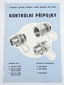 PAL autobrzdy - kontrolní přípojky - 1983