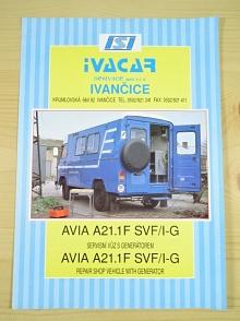 Avia A 21.1 F - SVF/I-G - servisní vůz s generátorem - Repair shop vehicle with generator - prospekt - IVACAR service spol. s r. o. Ivančice