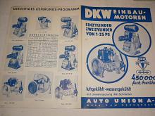 DKW Ein Baumotoren (Auto Union) - prospekt