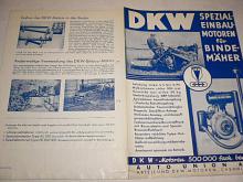 DKW Spezial ein Baumotoren für Bindemäher (Auto Union) - prospekt