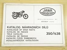 JAWA 350/638 - 1990 - katalog náhradních dílů