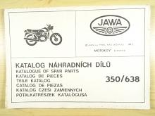 JAWA 350/638 - 1990 - katalog náhradních dílů