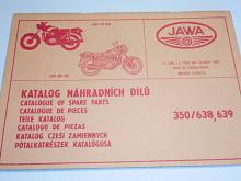 JAWA 350/638, 639 - 1991 - katalog náhradníh dílů
