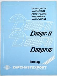 KMZ - Dněpr 11, 16 - 650 OHV - katalog náhradních dílů - 1987