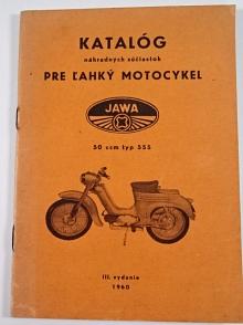 JAWA 50 typ 555 - katalog náhradných súčiastok - 1960