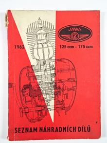 JAWA-ČZ 125/355/0, 175/356/0 - seznam náhradních dílů - 1962