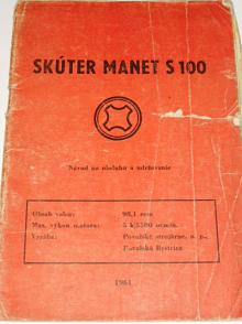 Manet S 100 skúter - návod na obsluhu a udržovanie - 1961