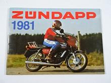 Zündapp 1981 - ZA 25, ZX 25, ZL 25, CS 25, ZD 40, CS 50, hai 50, GTS 50, R 50, KS 80, KS 175 - prospekt