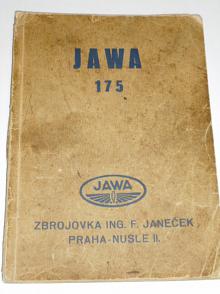 JAWA 175 - příručka pro jezdce na motocyklu