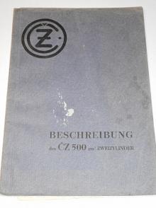ČZ - Beschreibung des ČZ 500 cm3 Zweizylinder