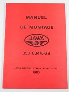 JAWA - Manuel de montage 350-634/5,6,8 - 1980
