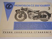 ČZ - Monoblok ČZ 250 Tourist - 1936 - prospekt