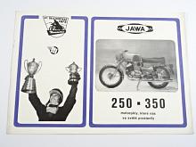 JAWA 250, 350 - bizon - 1972 - prospekt - Mototechna - motocykly, které nás ve světě proslavily