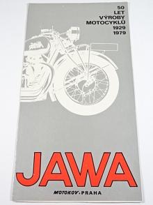 JAWA - 50 let výroby motocyklů 1929-1979 Motokov - prospekt