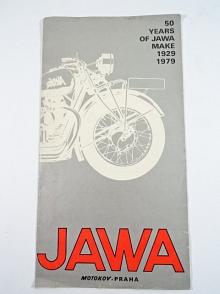 JAWA - 50 years of Jawa make 1929-1979 - prospekt - Motokov