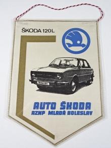 Škoda 120 L - Auto Škoda AZNP Mladá Boleslav - vlaječka