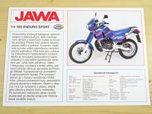 JAWA 250 typ 593 enduro sport - prospekt