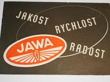 JAWA 100 Robot, 175, 250, 350 OHV - prospekt - Jakost - Rychlost - Radost