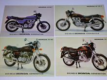 Honda CB 900 F, CB 750 K, CB 650, CX 500 - pohlednice